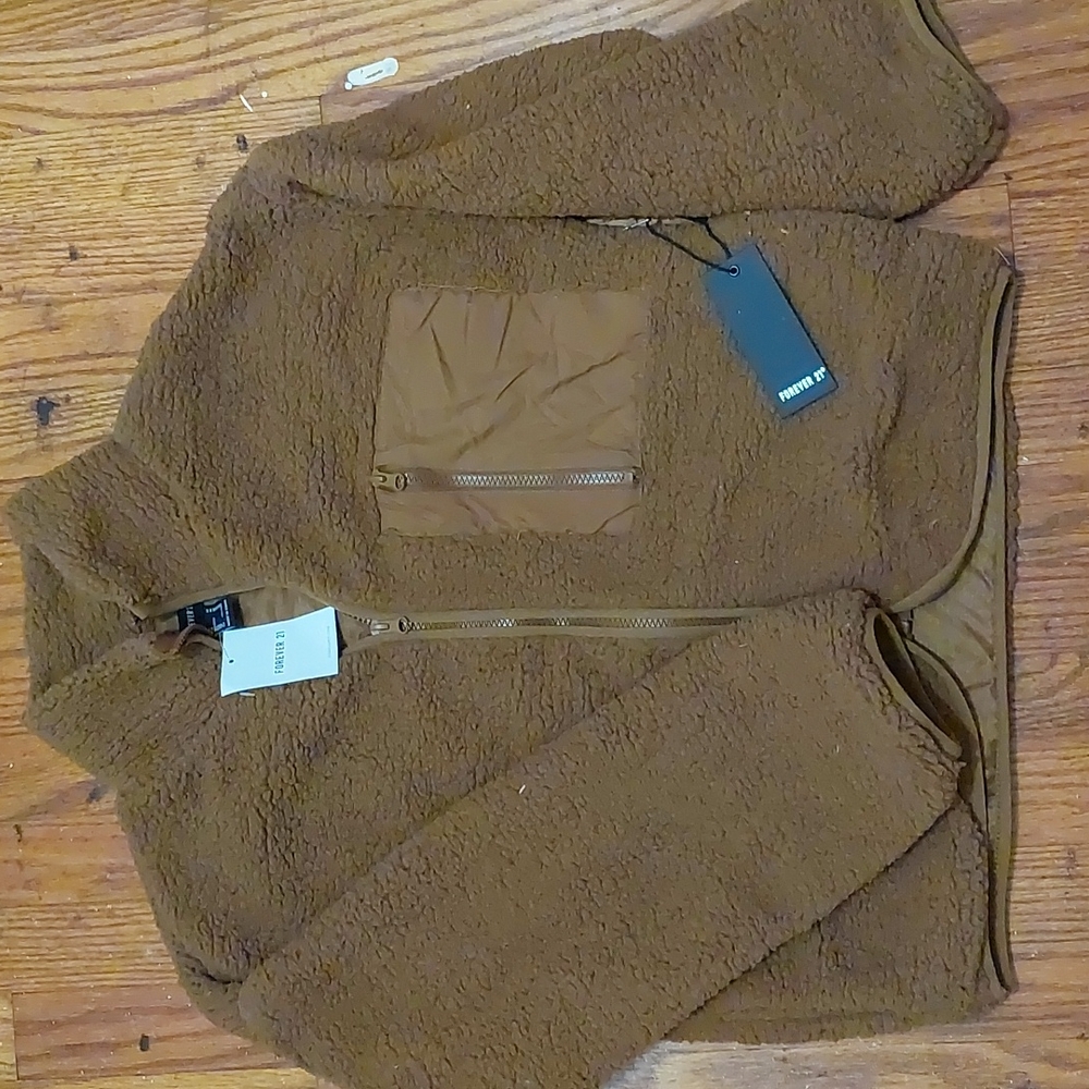 Forever 21 Fleece zip up jacket, Medium